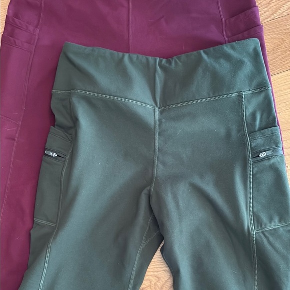 Baleaf Maroon Leggings & G Gradual Olive Leggings - Picture 2 of 10